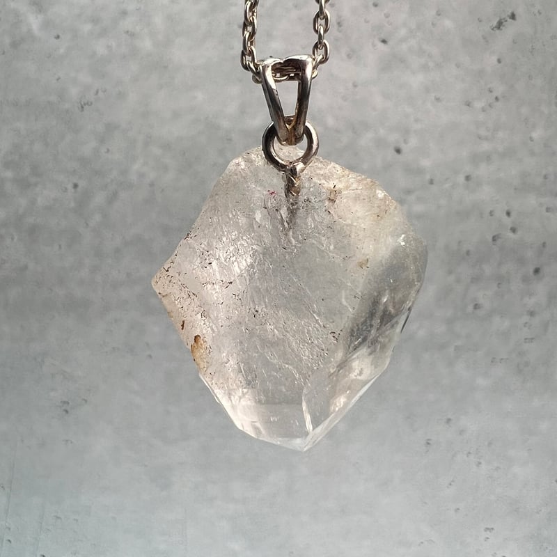 カイラス産】天然ヒマラヤ水晶バチカン付きペンダントトップ⑦