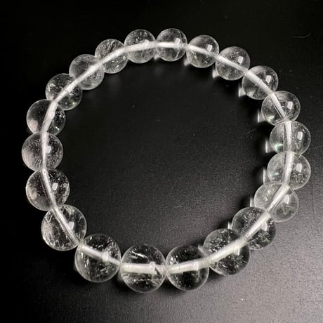 【アンナプルナ産】"手磨き加工"天然ヒマラヤ水晶ブレスレット③10mm内径17cm/Annapurna Himalayan Quartz  Bracelet