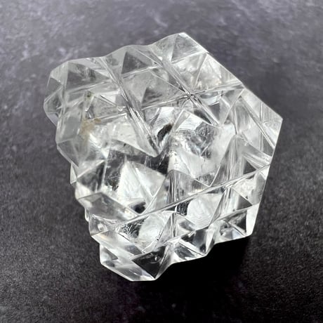 【マニハール産】 天然ヒマラヤ水晶"ピラミッドキューブ"④/Manihar Himalayan Quartz "Pyramid Cube"