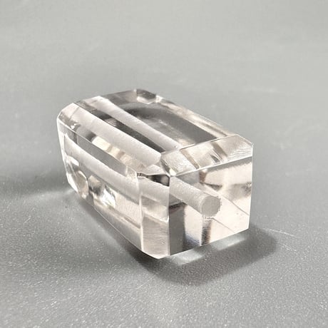 【ガネッシュヒマール産】天然ヒマラヤ水晶"手磨き加工"スクエアビーズ/Ganesh Himal  Himalayan Quartz Square Beads