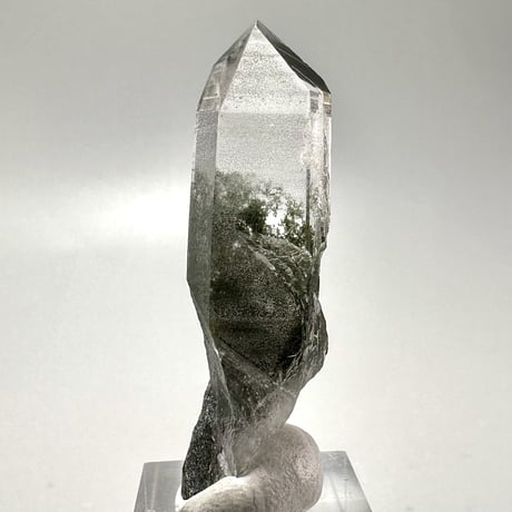 【ガネッシュヒマール産】クローライトイン天然ヒマラヤ水晶ミニポイント/Ganesh Himal Chlorite in Himalayan Quartz Mini Point