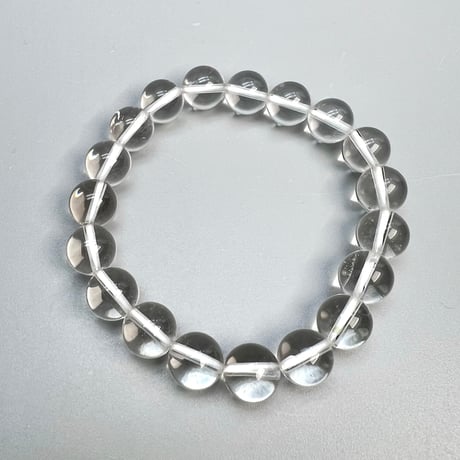 【ハイクオリティー】ガネッシュヒマール産天然ヒマラヤ水晶ブレスレット10mm内径16cm/High Quality Ganesh Himal Himalayan Quartz Bracelet