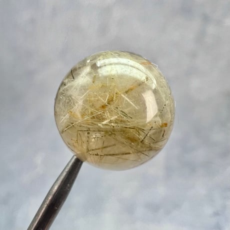 【ガネッシュヒマール産】アクチノライトイン天然ヒマラヤ水晶ビーズ⑧/Ganesh Himal Actinolite in Himalayan Quartz beads