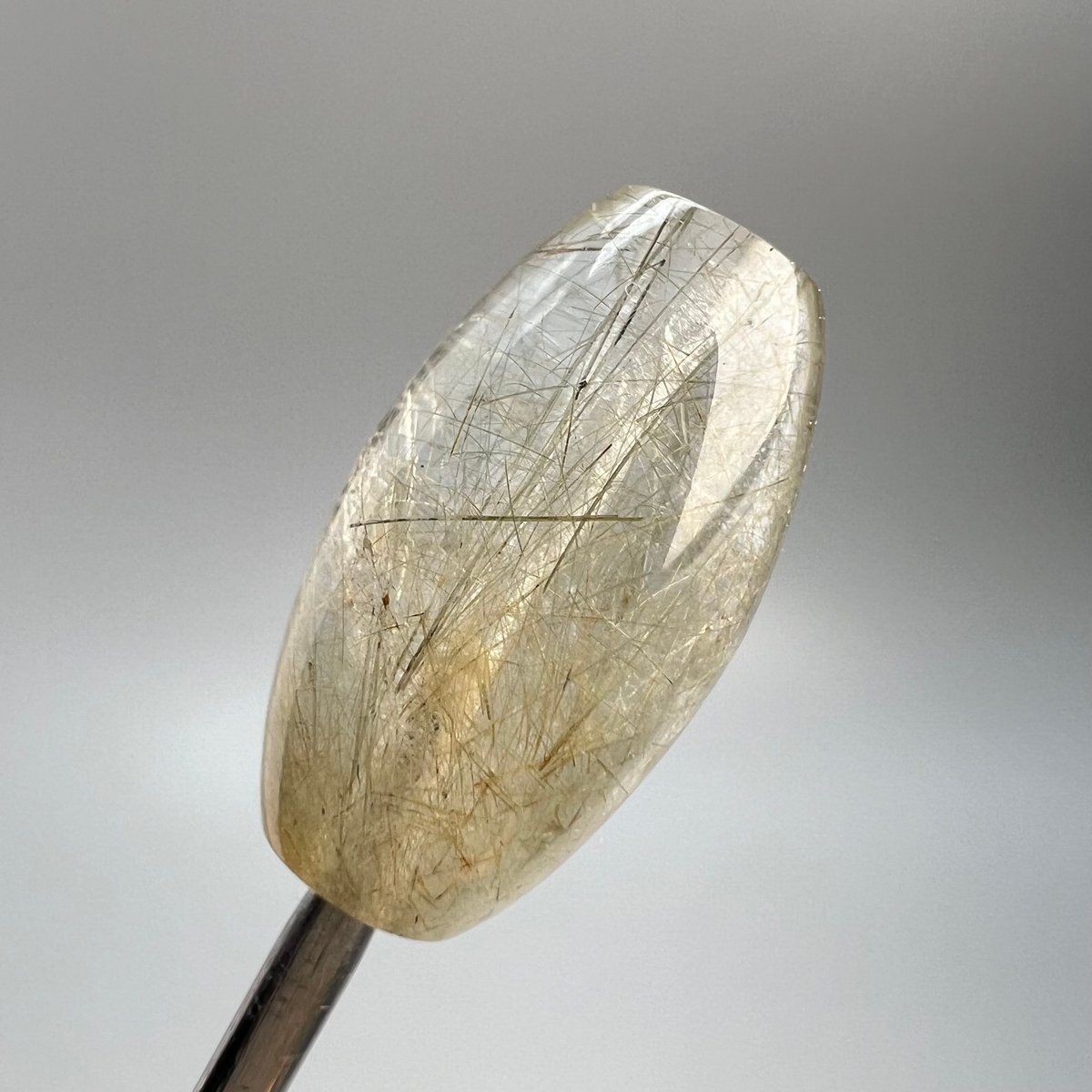 ガネッシュヒマール ラパ産 アクチノライトインクオーツリング 6〜7号