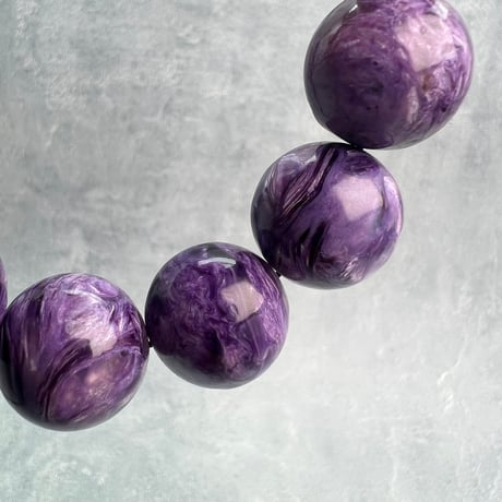 チャロアイトブレスレット18mm内径18cm/Charoite Bracelet