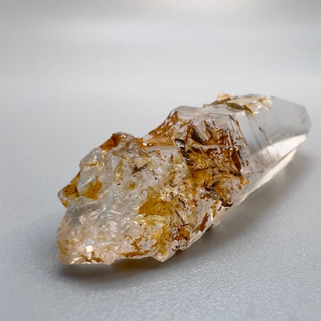 【ガネッシュヒマール産】リモナイトイン天然ヒマラヤ水晶"ポイント"/Ganesh Himal Himalayan Quartz"Point"