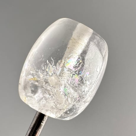 カイラス産"手磨き"天然ヒマラヤ水晶バレルビーズ/Kailash Himalayan Quartz Barrel beads
