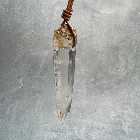 【ガネッシュヒマール産】天然ヒマラヤ水晶ペンダント⑤/GaneshHimal Natural Himalayan Quartz Pendant