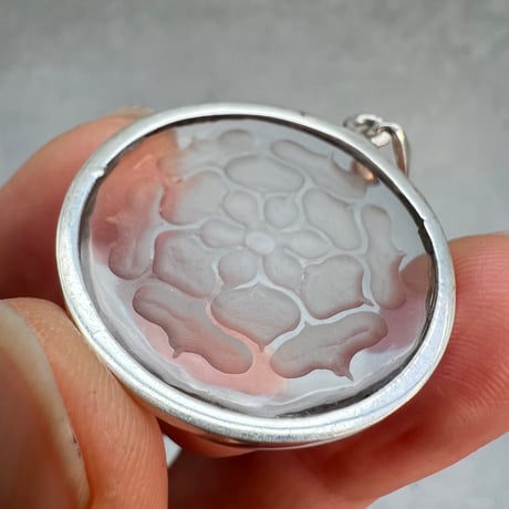 【ガネッシュヒマール産】天然ヒマラヤ水晶"蓮の花"シルバー925ペンダントトップ②/Ganesh Himal Himalayan Quartz "Lotus "S/V925 Pendant top