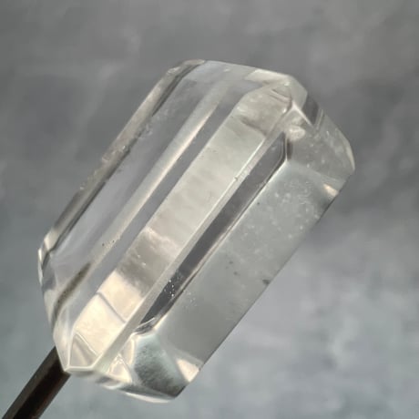 【ガネッシュヒマール産】天然ヒマラヤ水晶"手磨き加工"スクエアビーズ③/Ganesh Himal  Himalayan Quartz Square Beads