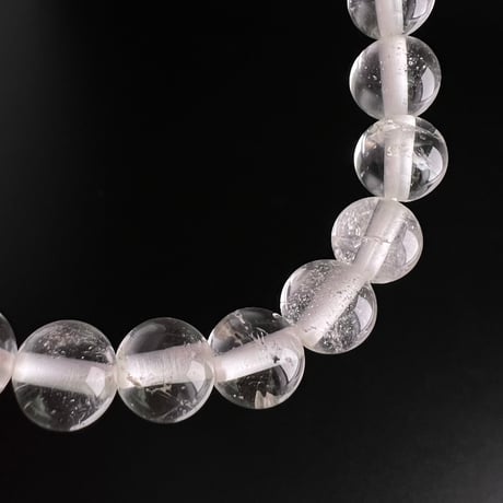 【アンナプルナ産】"手磨き加工"天然ヒマラヤ水晶ブレスレット8mm内径15.5cm/Annapurna Himalayan Quartz  Bracelet