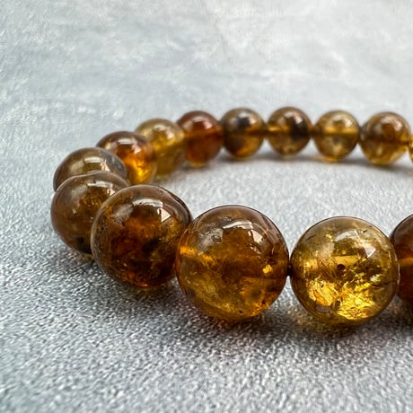 ネパール産🇳🇵ハニートルマリンブレスレット10mm内径15/Nepal Honey Tourmaline Bracelet