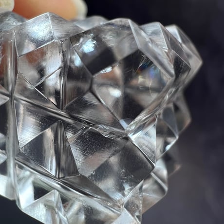 【マニハール産】 天然ヒマラヤ水晶"ピラミッドキューブ"③/Manihar Himalayan Quartz "Pyramid Cube"
