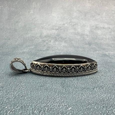 【ガウリシャンカール産】天然ヒマラヤスモーキークォーツ シルバー925ペンダントトップ/GauriShankar Smoky Quartz Silver925 Pendant Top
