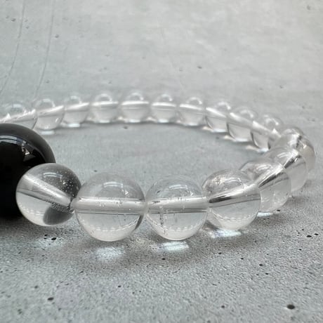 【デザインブレスレット】ガネッシュヒマール天然ヒマラヤ水晶デザインブレスレット/Ganesh Himal Himalayan Quartz Design Bracelet