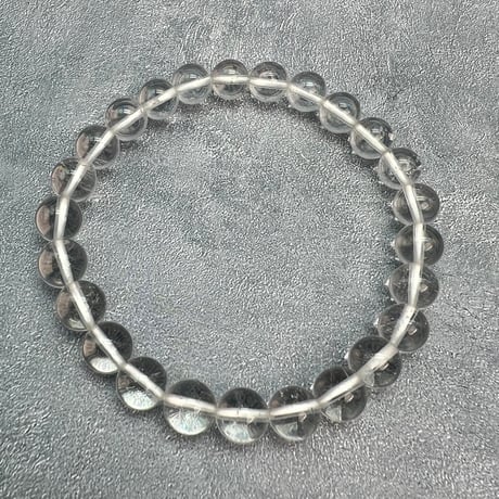 【ガネッシュヒマール産】天然ヒマラヤ水晶ブレスレット8mm内径18cm/Ganesh Himal Himalayan Quartz Bracelet