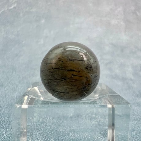 【ガネッシュヒマール産】アクチノライトイン天然ヒマラヤ水晶ビーズ③/Ganesh Himal Actinolite in Himalayan Quartz beads