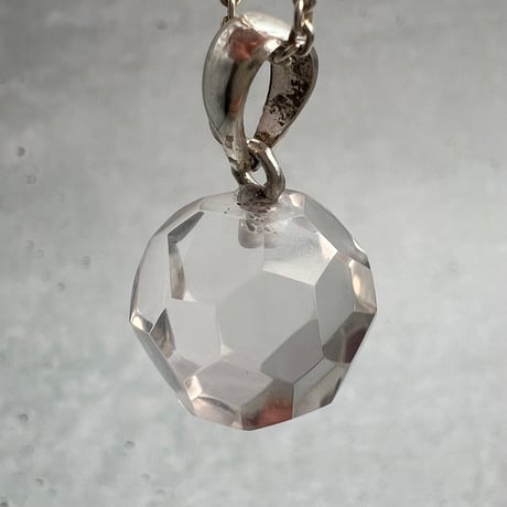【ガネッシュヒマール産】天然ヒマラヤ水晶"手磨き加工"多面カットペンダントトップ/Ganesh Himal Himalayan Quartz Multicut Pendant Top