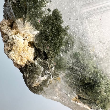 大特価【ガネッシュヒマール産】クローライトイン天然ヒマラヤ水晶❽/Ganesh Himal Chlorite in Himalayan Quartz