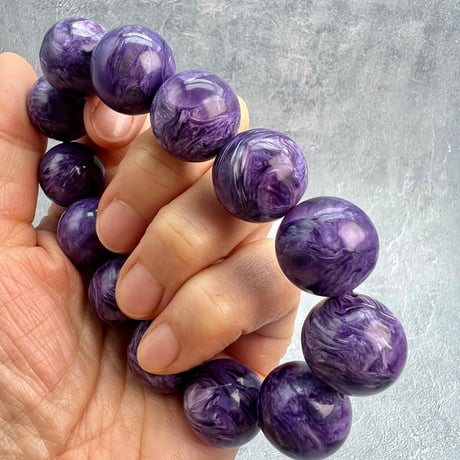 チャロアイトブレスレット18mm内径18cm/Charoite Bracelet