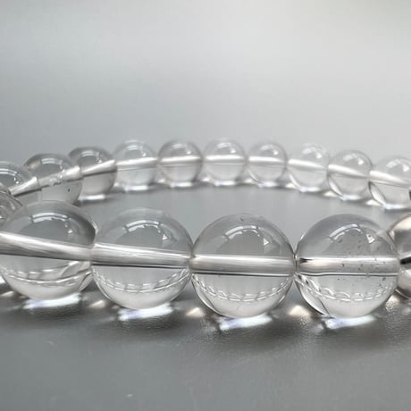 【ハイクオリティー】ガネッシュヒマール産天然ヒマラヤ水晶ブレスレット10mm内径18cm/High Quality Ganesh Himal Himalayan Quartz Bracelet