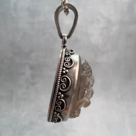 【ガウリシャンカール産】天然ヒマラヤスモーキークォーツ"ガネーシャ様"ペンダントトップ①/Gaurishankar Himalayan Smoky Quartz "Ganesha" pendant