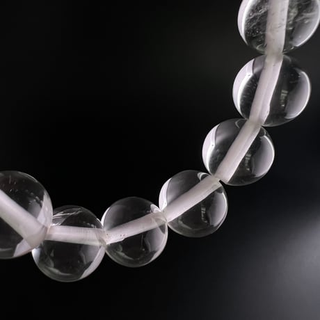 【アンナプルナ産】"手磨き加工"天然ヒマラヤ水晶ブレスレット12mm内径16.8cm/Annapurna Himalayan Quartz  Bracelet
