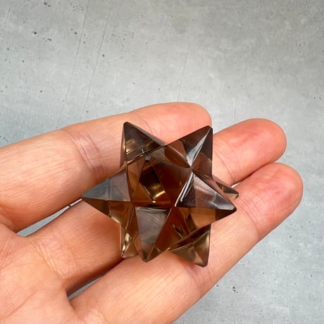 【ガウリシャンカール産】天然ヒマラヤスモーキークォーツ アステロイド③/Gaurishankar HimalayanSmoky Quartz "Asteroid"Super Markaba Star