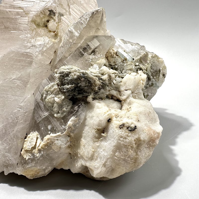 ネパール産アクアマリンイン天然ヒマラヤ水晶/Nepal Aquamarine in