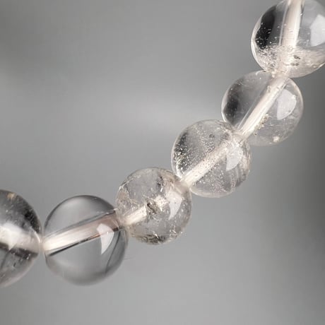 【ガネッシュヒマール産】天然ヒマラヤ水晶ブレスレット8mm内径15cm/Ganesh Himal Himalayan Quartz Bracelet