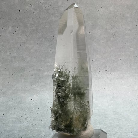 【ガネッシュヒマール産】クローライト&アクチノライト イン天然ヒマラヤ水晶/Ganesh Himal Chlorite&Actinorite in Himalayan Quartz