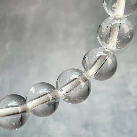 【ガネッシュヒマール産】天然ヒマラヤ水晶ブレスレット6mm内径15cm/Ganesh Himal Himalayan Quartz Bracelet