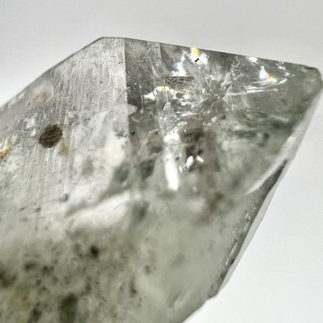 マナスル産クローライトインヒマラヤ水晶ポイント/Manaslu Chlorite in Himalayan Quartz Point