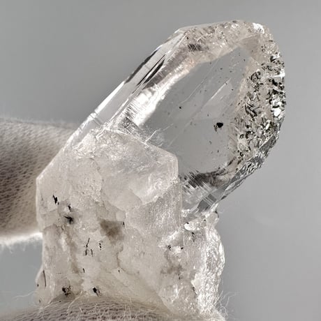 【ガネッシュヒマール産】クローライトイン天然ヒマラヤ水晶ミニポイント"BB" Ganesh Himal Chlorite in Himalayan Quartz Mini Point