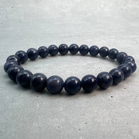 【天然サファイア】ブレスレット(6.8mm内径14cm)③/Sapphire Bracelet