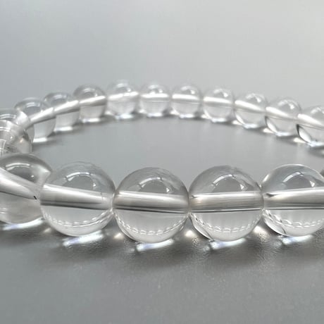 【ハイクオリティー】ガネッシュヒマール産天然ヒマラヤ水晶ブレスレット8mm内径15cm/High Quality Ganesh Himal Himalayan Quartz Bracelet