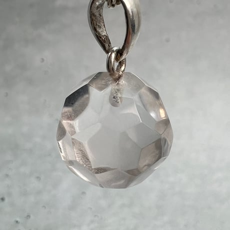 【ガネッシュヒマール産】天然ヒマラヤ水晶"手磨き加工"多面カットペンダントトップ/Ganesh Himal Himalayan Quartz Multicut Pendant Top