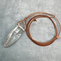 【ガネッシュヒマール産】天然ヒマラヤ水晶ペンダント⑧/GaneshHimal Natural Himalayan Quartz Pendant