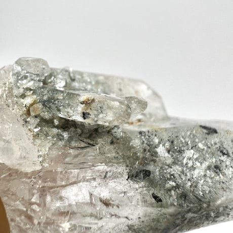 マナスル産クローライトインヒマラヤ水晶ポイント/Manaslu Chlorite in Himalayan Quartz Point