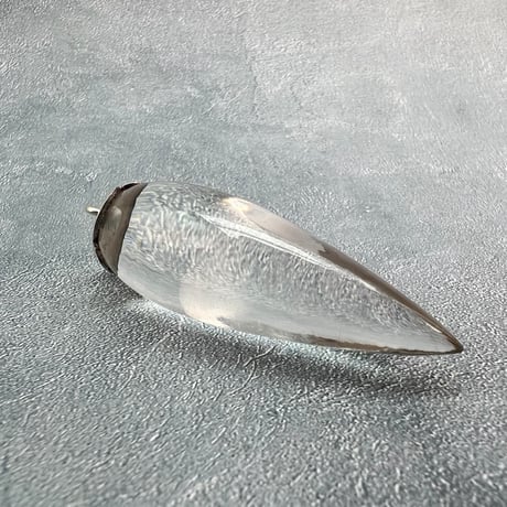 【ガネッシュヒマール産】天然ヒマラヤ水晶"手磨き加工"ペンデュラムペンダントトップ/Ganesh Himal Himalayan Quartz Pendulum Pendant Top