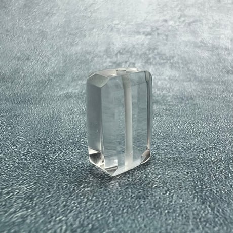 【ガネッシュヒマール産】天然ヒマラヤ水晶"手磨き加工"スクエアビーズ⑥/Ganesh Himal  Himalayan Quartz Square Beads