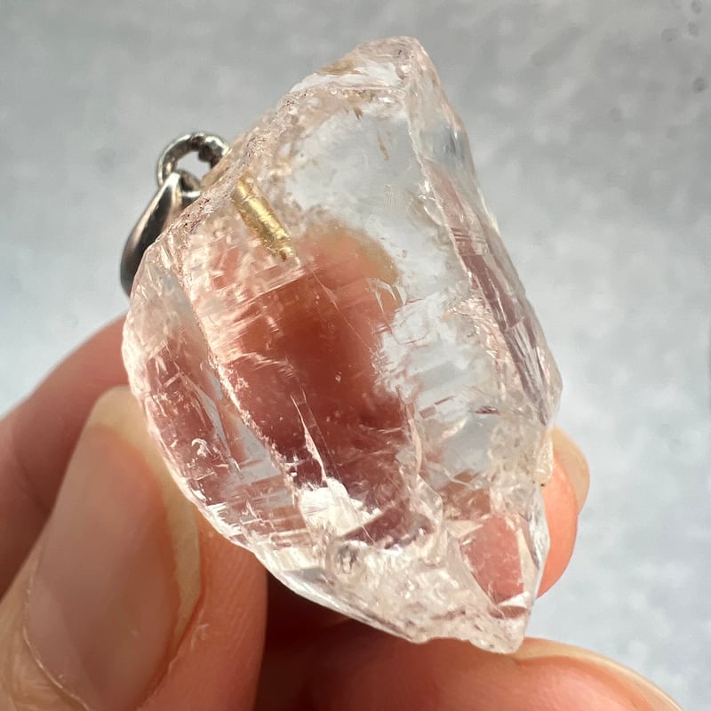 カイラス産】天然ヒマラヤ水晶バチカン付きペンダントトップ⑥