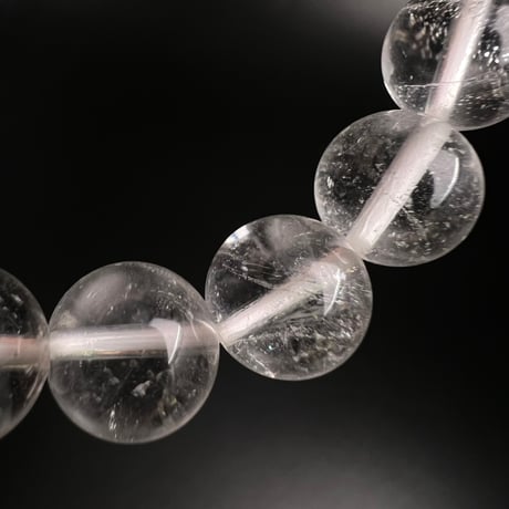 【アンナプルナ産】"手磨き加工"天然ヒマラヤ水晶ブレスレット③10mm内径17cm/Annapurna Himalayan Quartz  Bracelet