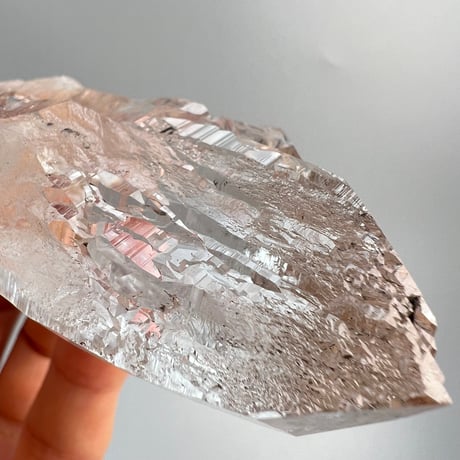 ハイクオリティ【ガネッシュヒマール産】天然ヒマラヤ水晶/Ganesh Himal Limonite in Himalayan Quartz