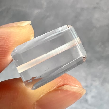 【ガネッシュヒマール産】天然ヒマラヤ水晶"手磨き加工"スクエアビーズ④/Ganesh Himal  Himalayan Quartz Square Beads