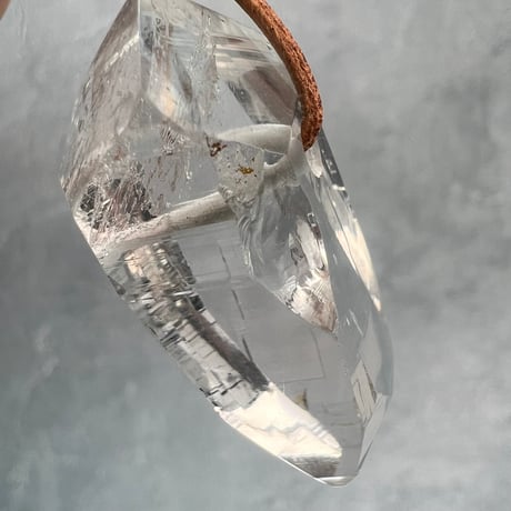 【ガネッシュヒマール産】天然ヒマラヤ水晶ペンダント(ポリッシュ面有)❸/GaneshHimal Natural Himalayan Quartz Pendant