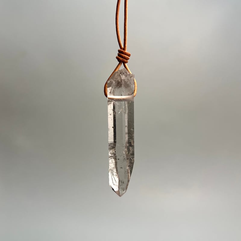 ガネッシュヒマール産】天然ヒマラヤ水晶ペンダントトップ⑥/Ganesh