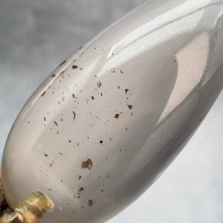 【ガウリシャンカール産】天然ヒマラヤスモーキークォーツ"手磨き加工"ペンダント/ペンデュラム/Gauri Shankar Himalayan Smoky Quartz pendant Pendulum