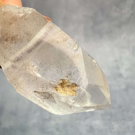 【カイラス産】天然ヒマラヤ水晶革紐付きペンダント⑦/Kailash Himalayan Quartz Pendant