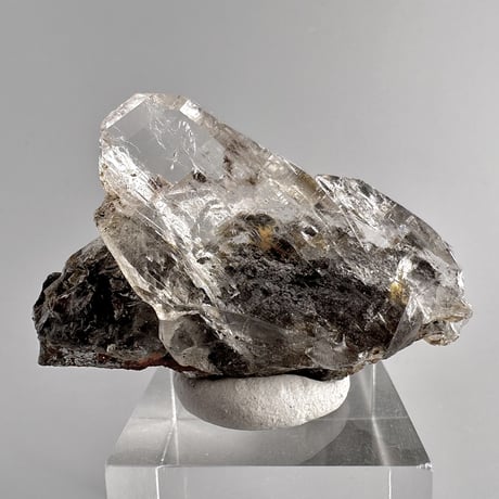 【ガネッシュヒマール産】マイカイン天然ヒマラヤ水晶 ミニポイント/Ganesh Himal Limonite in Himalayan Quartz Mini Point